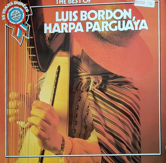 Luis Bordon - The Best Of Luis Bordon, Harpa Paraguaya (LP) Vinyl LP Vinyl Very Good (VG) <br> Hoes Good Plus (G+)
