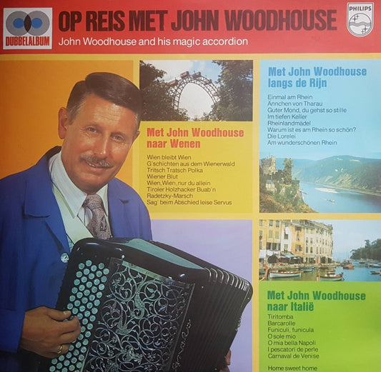 John Woodhouse - Op Reis Met John Woodhouse (LP) Vinyl LP Vinyl Very Good (VG) <br> Hoes Good Plus (G+)