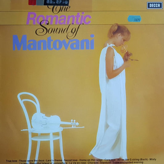 Mantovani - One Romantic Sound Of Mantovani (LP) Vinyl LP Vinyl Very Good (VG) <br> Hoes Good Plus (G+)