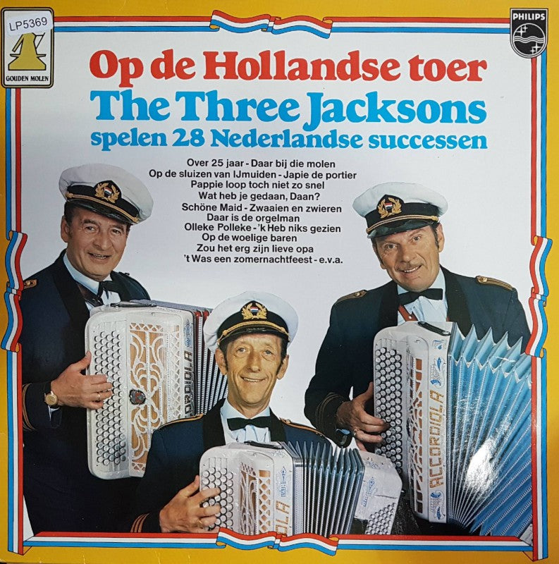 3 Jacksons - Op De Hollandse Toer (LP) Vinyl LP Vinyl Very Good (VG) <br> Hoes Good Plus (G+)