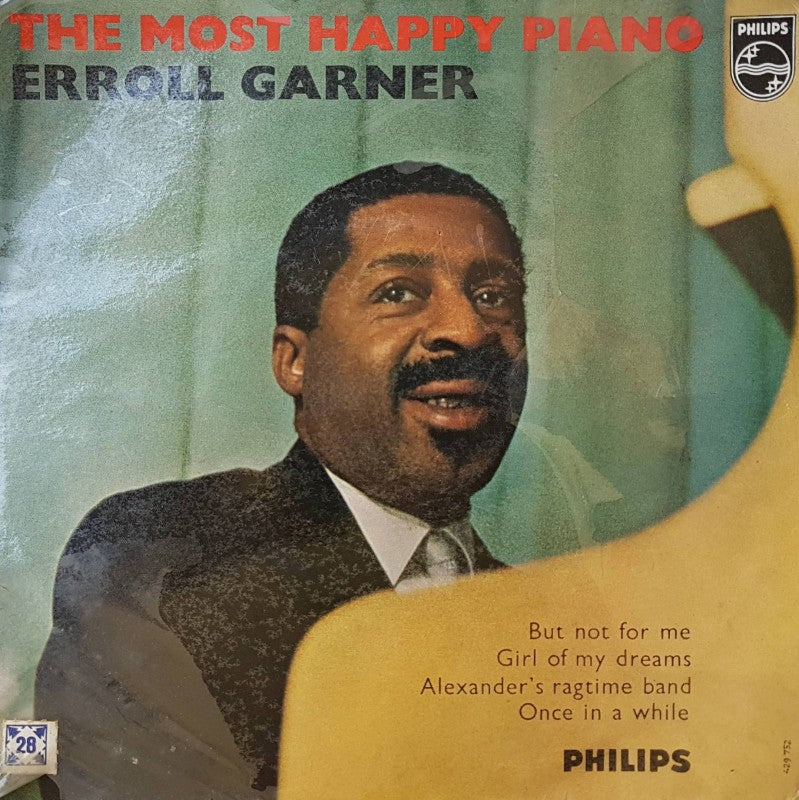 Erroll Garner - The Most Happy Piano Vinyl Singles EP Vinyl Very Good (VG) <br> Hoes Good Plus (G+)