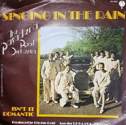 Pasadena Roof Orchestra - Singing In The Rain Vinyl Singles Vinyl Very Good (VG) <br> Hoes Good Plus (G+)