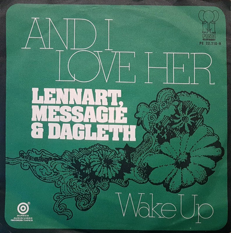 Lennart Messagie & Dagleth - And I Love Her Vinyl Singles Vinyl Very Good (VG) <br> Hoes Good Plus (G+)