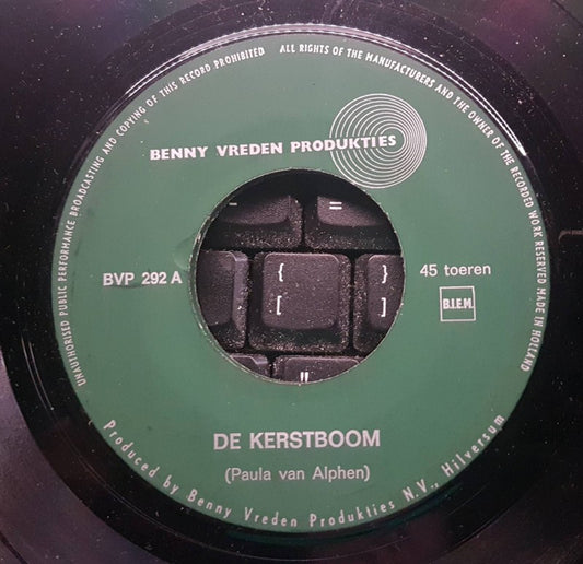 Various - de Kerstboom Op Het Plein Vinyl Singles Vinyl Very Good (VG) <br> Hoes Good Plus (G+)