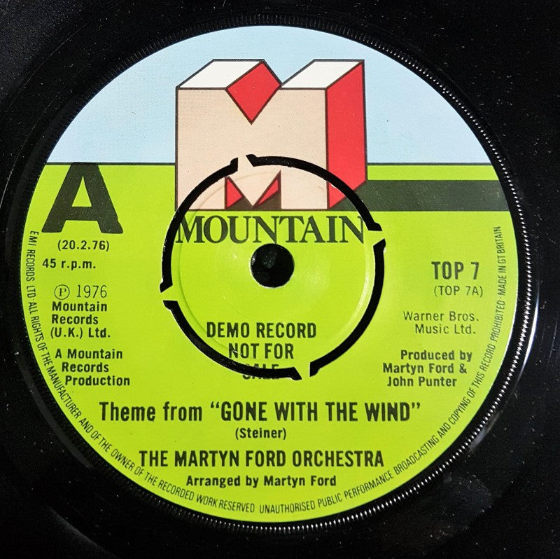 Martyn Ford Orchestra - Theme From Gone With The Wind (Promo) Vinyl Singles VINYLSINGLES.NL
