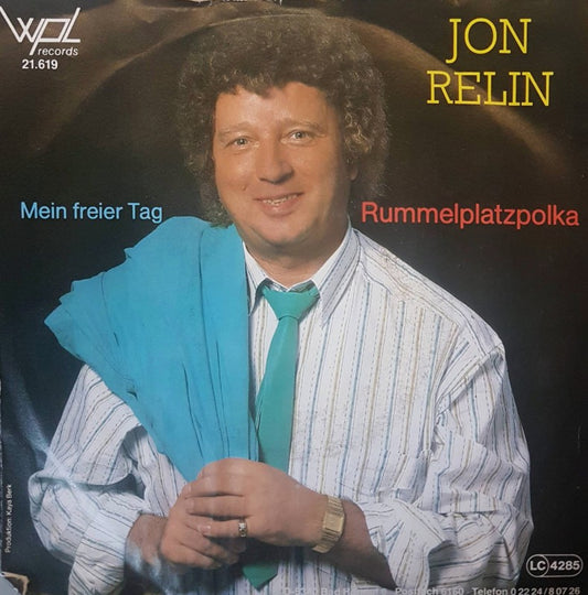 Jon Relin - Rummelplatzpolka Vinyl Singles Vinyl Very Good (VG) <br> Hoes Good Plus (G+)