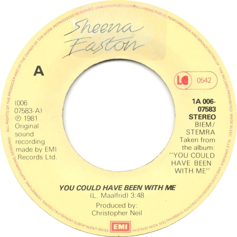 Sheena Easton - You Could Have Been With Me 27105 Vinyl Singles VINYLSINGLES.NL