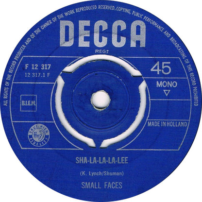 Small Faces - Sha-La-La-La-Lee 34167 Vinyl Singles VINYLSINGLES.NL