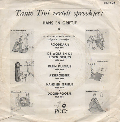 Tante Tini - Hans En Grietje 33710 Vinyl Singles VINYLSINGLES.NL