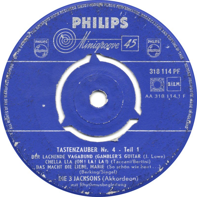 3 Jacksons - Tastenzauber Nr. 4 (EP) 17663 Vinyl Singles EP Goede Staat