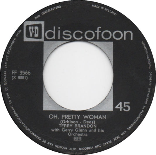 Terry Brandon - Oh, Pretty Woman / Joan Baxter - The Wedding (La Novia) 32550 Vinyl Singles Goede Staat