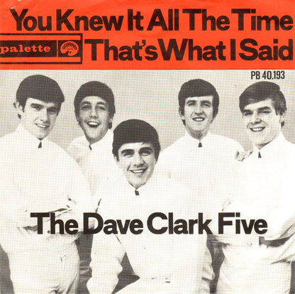 Dave Clark Five - I Knew It All The Time 18452 Vinyl Singles VINYLSINGLES.NL