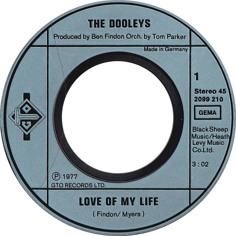 Dooleys - Love Of My Life 19292 Vinyl Singles Goede Staat