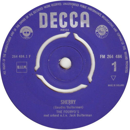 Fouryo's - Sherry 06793 Vinyl Singles VINYLSINGLES.NL