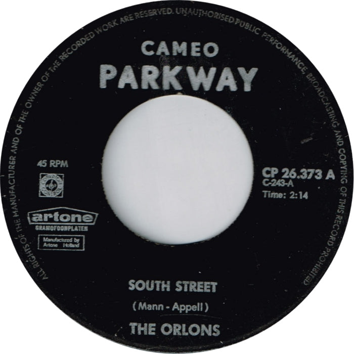 Orlons - South Street Vinyl Singles VINYLSINGLES.NL