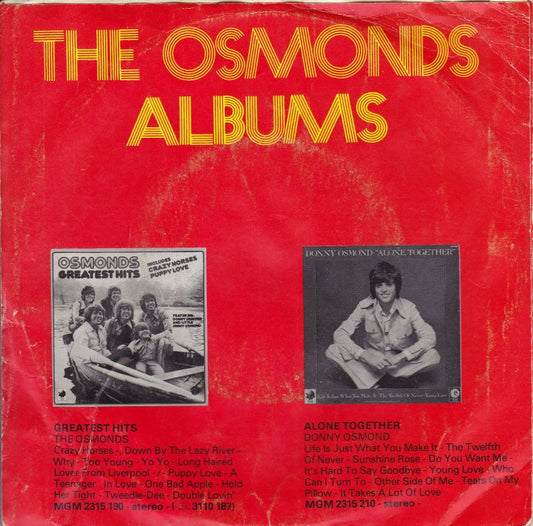 Osmonds - Goin'home 33649 Vinyl Singles Vinyl Zeer Goed / Hoesje Goed "VINYLSINGLES.NL"