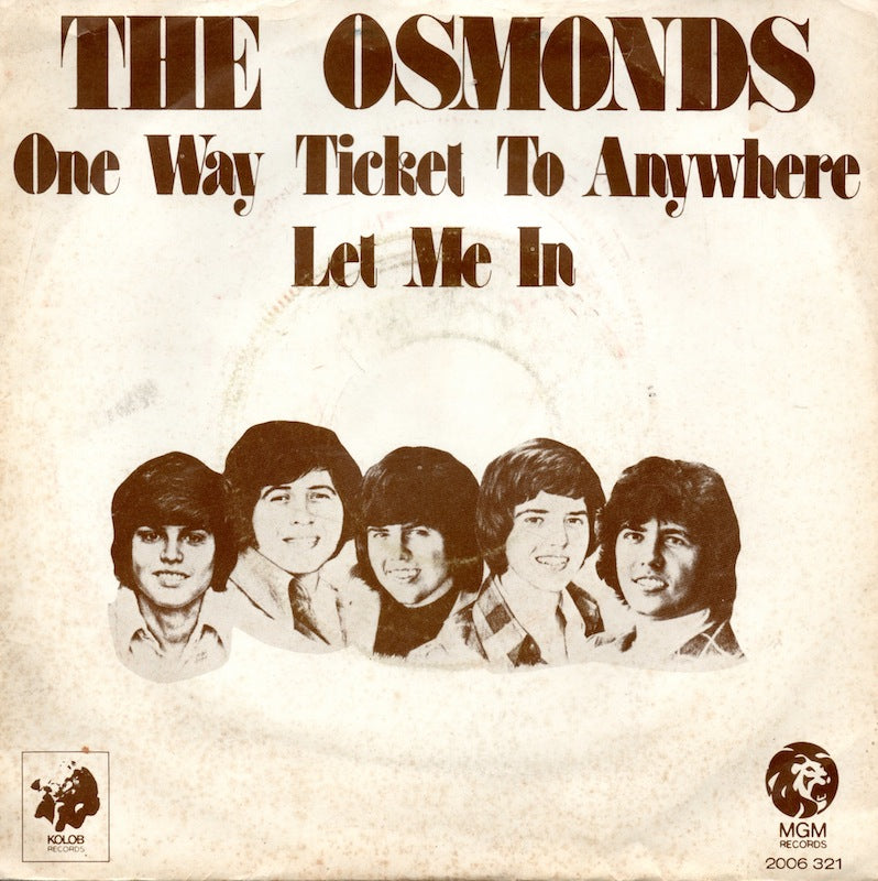 Osmonds - One Way Ticket To Anywhere 15166 Vinyl Singles VINYLSINGLES.NL