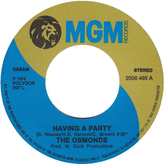 Osmonds - Having A Party