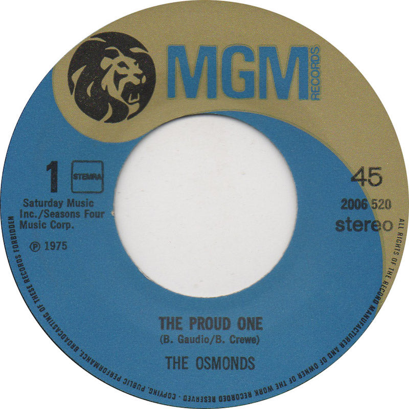 Osmonds - The Proud One 05939 Vinyl Singles VINYLSINGLES.NL