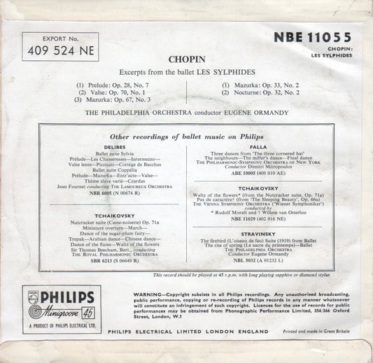 Chopin, Philadelphia Orchestra - Chopin Les Sylphides Ballet Excerpts