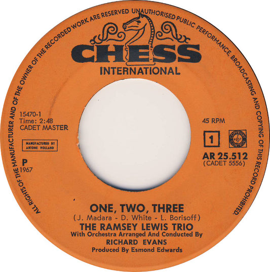 Ramsey Lewis Trio - One, Two, Three 15844 Vinyl Singles Goede Staat