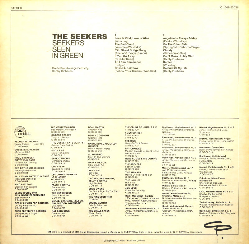 Seekers - Seekers Seen In Green (LP) 46521 Vinyl LP VINYLSINGLES.NL