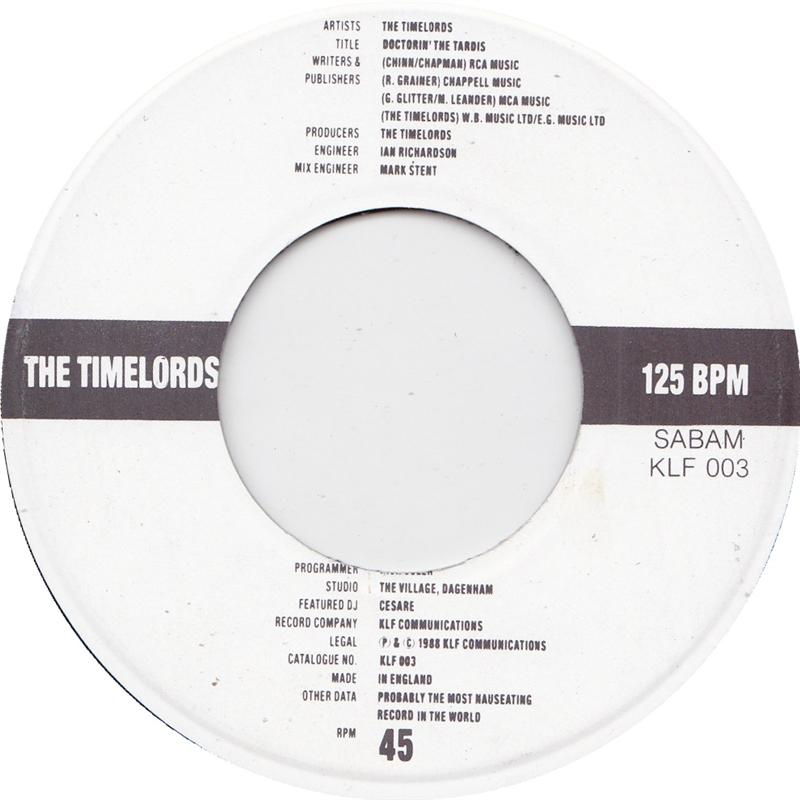 Timelords - Doctorin' The Tardis Vinyl Singles VINYLSINGLES.NL