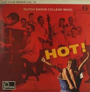 Dutch Swing College Band - Hot (LP) Vinyl LP Vinyl Very Good (VG) <br> Hoes Good Plus (G+)