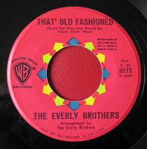 Everly Brothers - That's Old Fashioned Vinyl Singles Vinyl Very Good (VG) <br> Hoes Good Plus (G+)