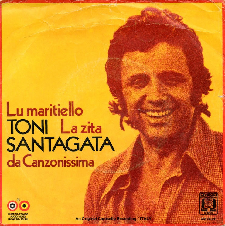 Tony Santagata - Lu Maritiello 29131 Vinyl Singles Vinyl Very Good (VG) <br> Hoes Good Plus (G+)
