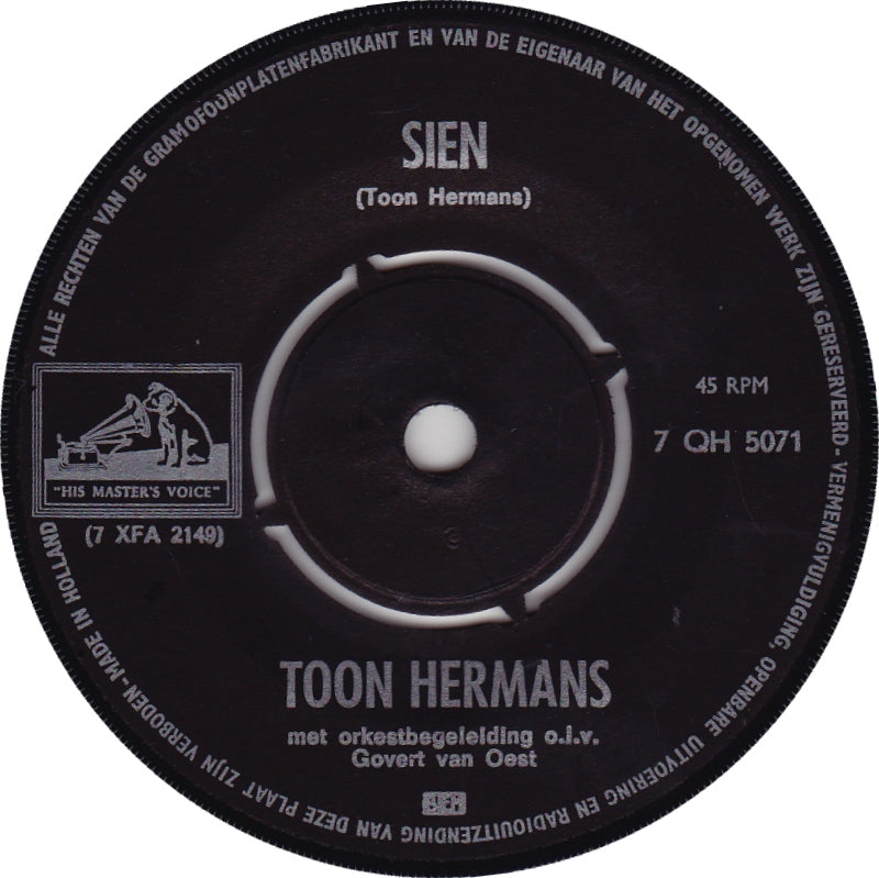 Toon Hermans - Sien 19340 Vinyl Singles VINYLSINGLES.NL