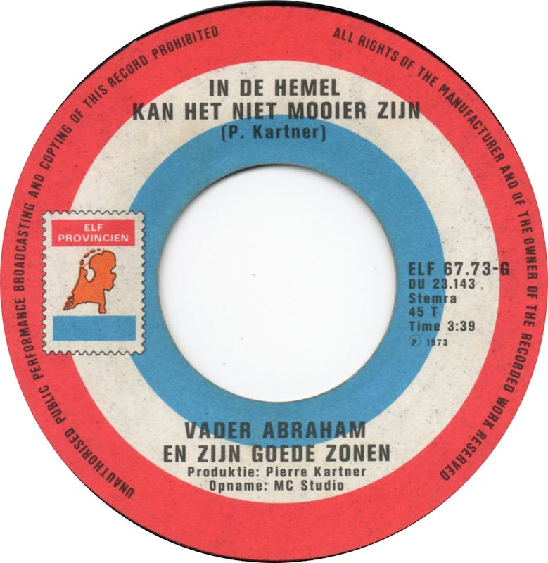 Vader Abraham En Zijn Goede Zonen - Uche Uche 34970 23699 24220 10533 30215 32294 33965 Vinyl Singles VINYLSINGLES.NL