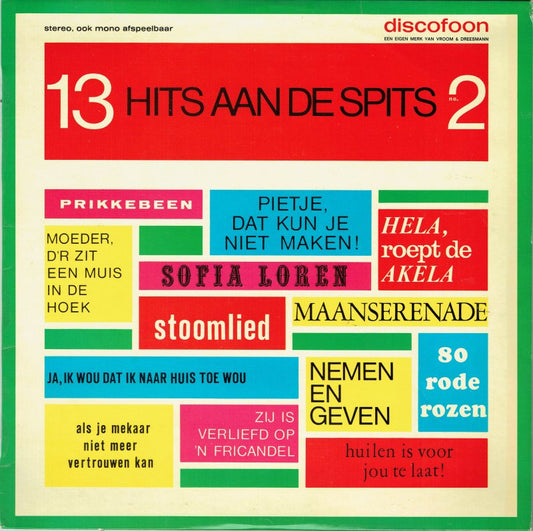 Various - 13 Hits Aan De Spits No. 3 (LP) 44680 Vinyl LP VINYLSINGLES.NL