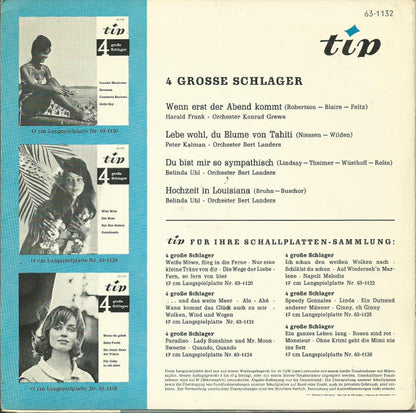 Various - 4 Grose Schlager (EP) 11031 Vinyl Singles EP Goede Staat