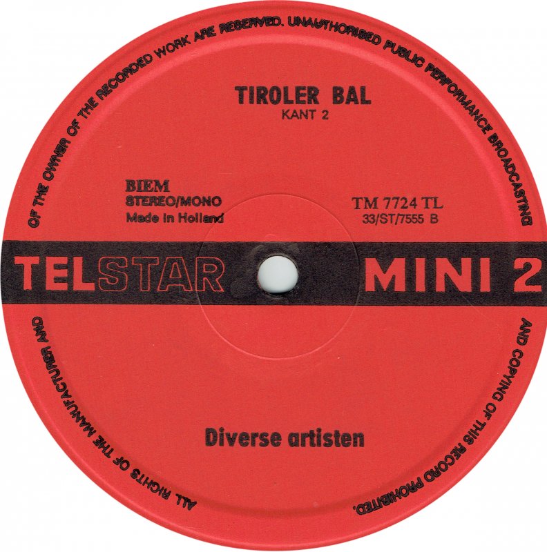 Various - Tiroler Bal (LP) 48363 Vinyl LP VINYLSINGLES.NL