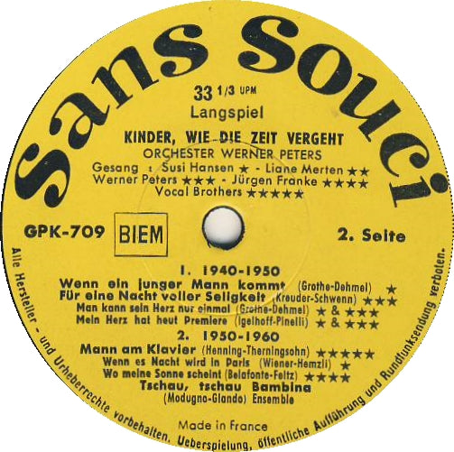 Various - Kinder Wie Die Zeit Vergeht 15272 Vinyl Singles VINYLSINGLES.NL