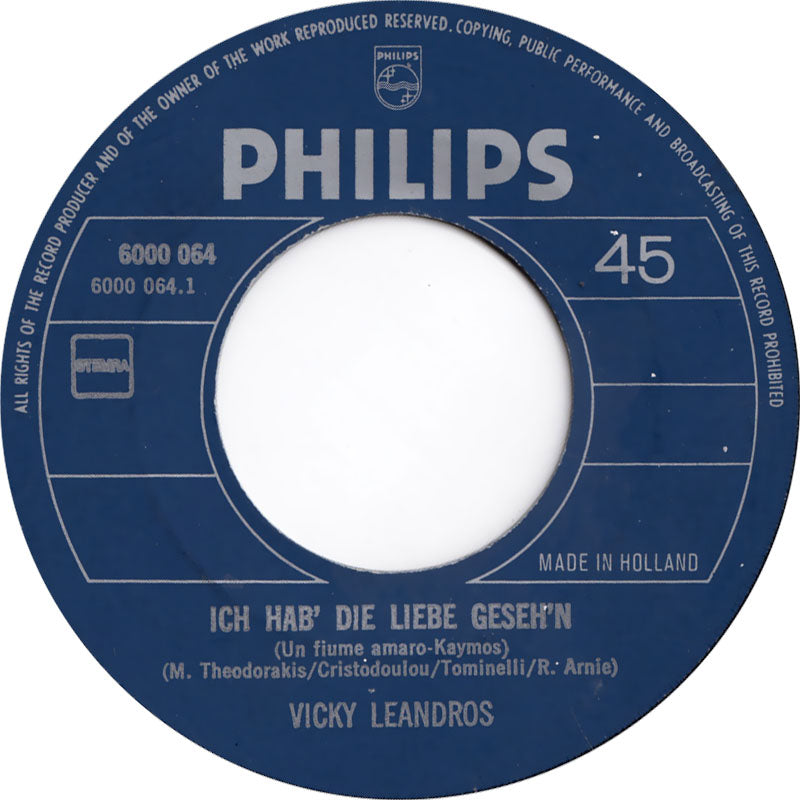 Vicky Leandros - Ich Hab Die Liebe Geseh'n 30930 34561 Vinyl Singles VINYLSINGLES.NL