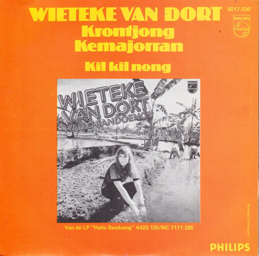 Wieteke van Dort - Krontjong Kemajorran Vinyl Singles Vinyl Zeer Goed / Hoesje Goed "VINYLSINGLES.NL"