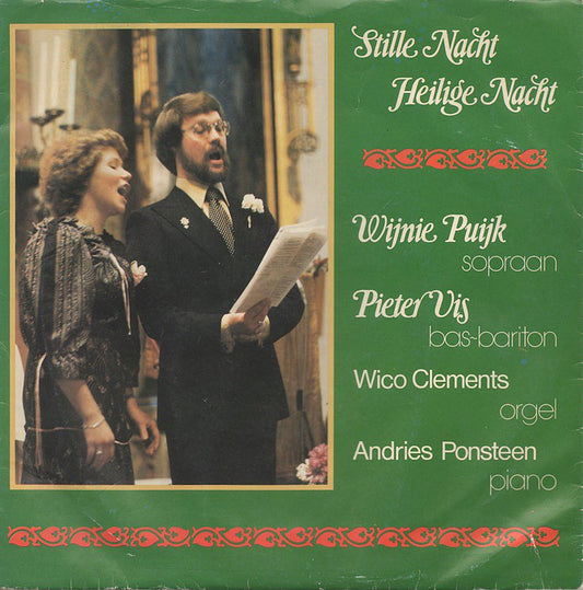 Wijnie Puijk Pieter Vis - Stille Nacht Heilige Nacht 40394 Vinyl Singles EP Vinyl Zeer Goed / Hoesje Goed "VINYLSINGLES.NL"