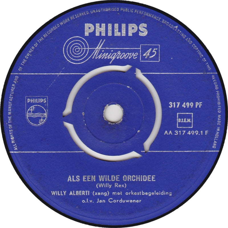 Willy Alberti - Als Een Wilde Orchidee 22050 Vinyl Singles VINYLSINGLES.NL
