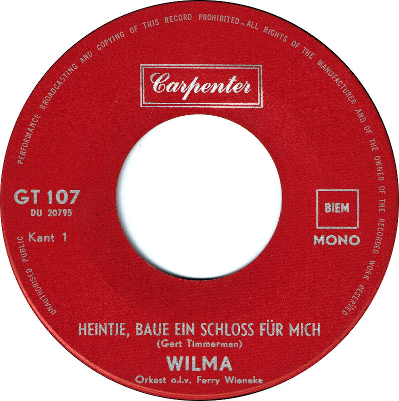 Wilma - Heintje 28326 14632 Vinyl Singles VINYLSINGLES.NL