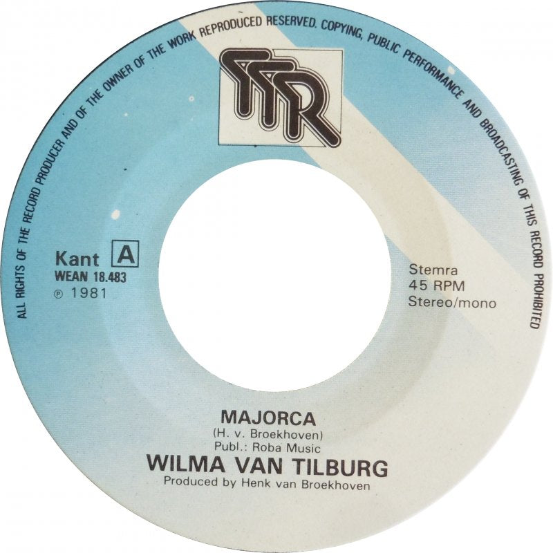 Wilma Van Tilburg - Majorca 30495 Vinyl Singles Goede Staat