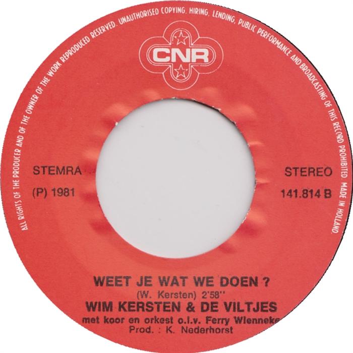 Wim Kersten en De Viltjes - De Malaise-Polonaise 15087 Vinyl Singles Goede Staat