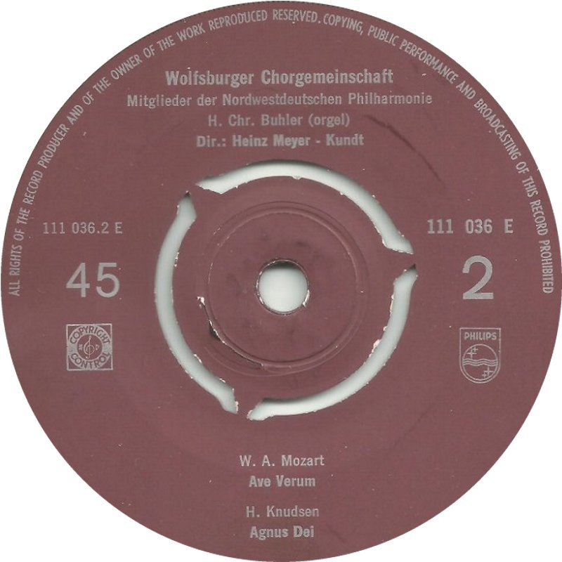 Wolfsburger Chorgemeinschaft Mitglieder Der Nordwestdeutsche Philharmonie - Stille Nacht (EP) 29505 Vinyl Singles EP Goede Staat