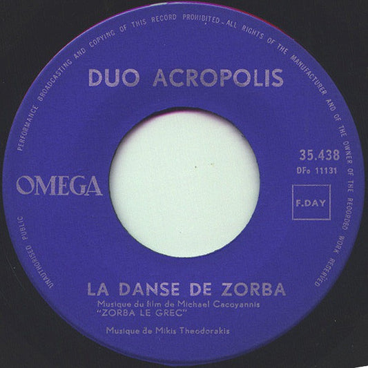 Duo Acropolis - Zorba Le Grec 02133 Vinyl Singles Goede Staat